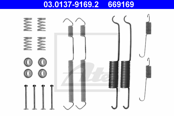 ATE 03.0137-9169.2 Kit accessori, Ganasce freno