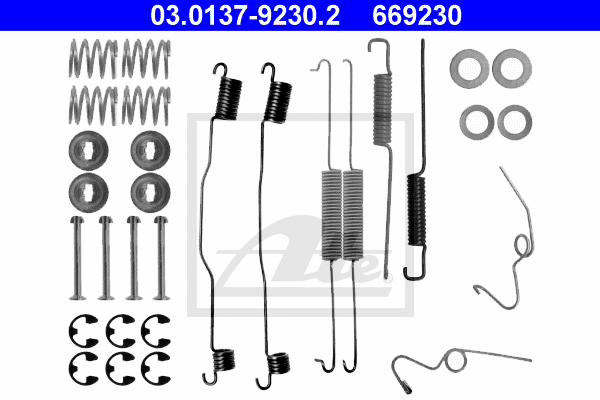 ATE 03.0137-9230.2 Kit accessori, Ganasce freno