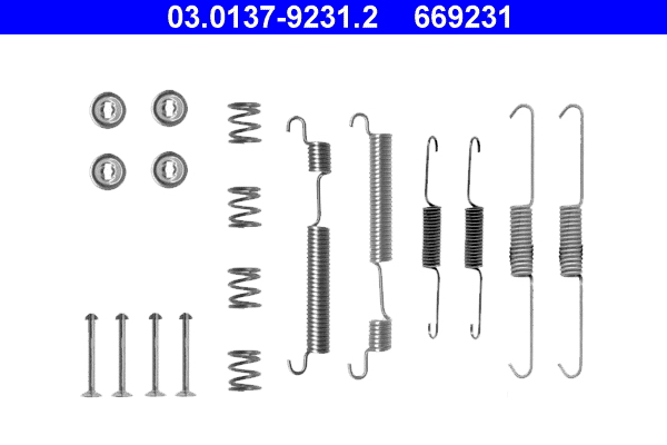 Accessory Kit, brake shoes