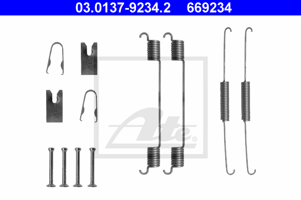 ATE 03.0137-9234.2 Kit accessori, Ganasce freno-Kit accessori, Ganasce freno-Ricambi Euro