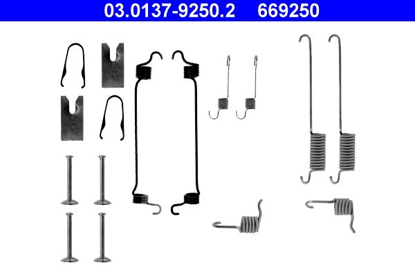 Accessory Kit, brake shoes