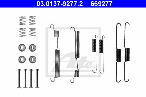 ATE 03.0137-9277.2 Kit accessori, Ganasce freno-Kit accessori, Ganasce freno-Ricambi Euro