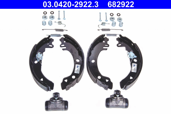 ATE 03.0420-2922.3 Original ATE Kit Bremsbackensatz