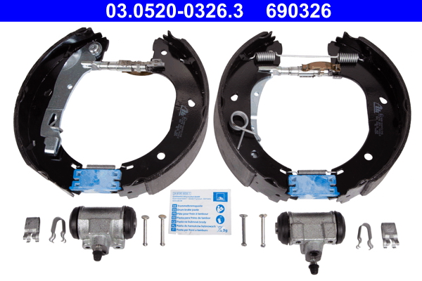 ATE 03.0520-0326.3 Original ATE TopKit Bremsbackensatz