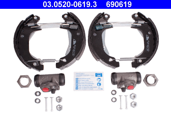 ATE 03.0520-0619.3 Original ATE TopKit Bremsbackensatz
