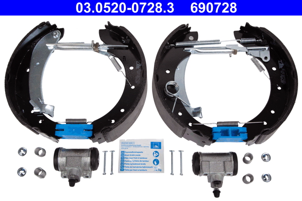 ATE 03.0520-0728.3 Original ATE TopKit Bremsbackensatz