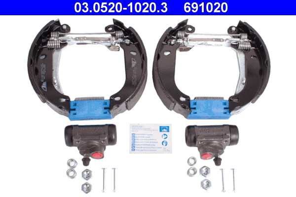ATE 03.0520-1020.3 Original ATE TopKit Bremsbackensatz