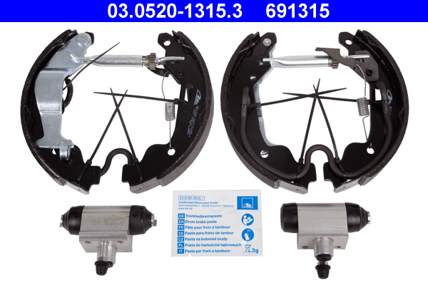 ATE 03.0520-1315.3 Original ATE TopKit Bremsbackensatz