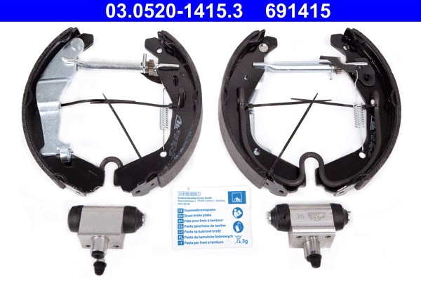 ATE 03.0520-1415.3 Original ATE TopKit Bremsbackensatz