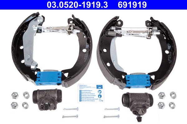ATE 03.0520-1919.3 Original ATE TopKit Bremsbackensatz