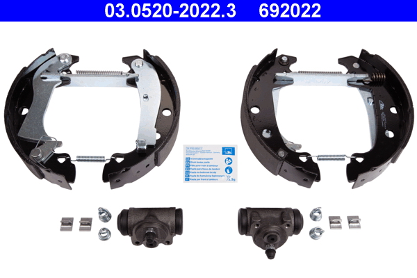 ATE 03.0520-2022.3 Original ATE TopKit Bremsbackensatz