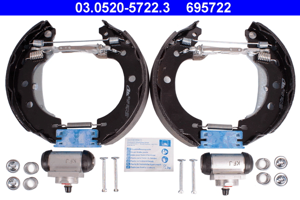 ATE 03.0520-5722.3 Original ATE TopKit Bremsbackensatz