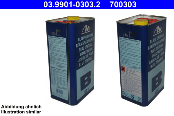 ATE 03.9901-0303.2 DOT 3 blau Υγρά φρένων
