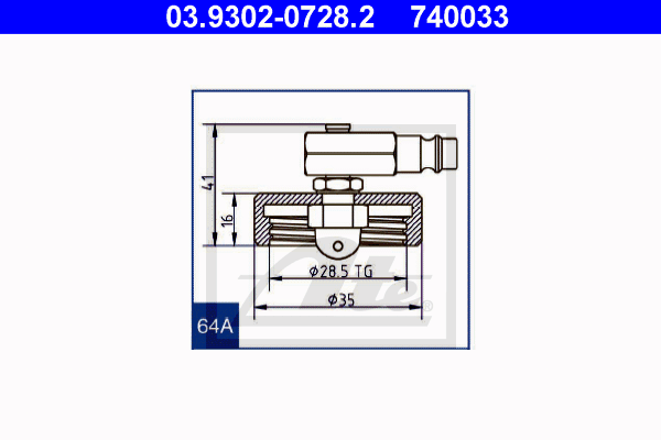 ATE 03.9302-0728.2 Odsávač