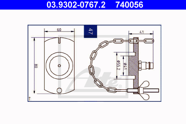 ATE 03.9302-0767.2 Bocchettone sfiatatoio