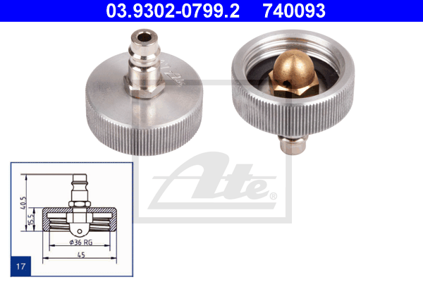 ATE 03.9302-0799.2 Bocchettone sfiatatoio