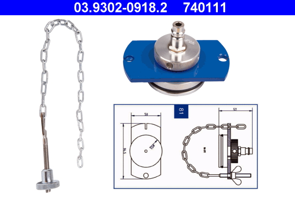 ATE 03.9302-0918.2 Entlüfterstutzen