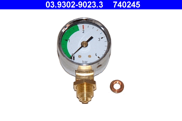 ATE 03.9302-9023.3 Manometer, Füll-/Entlüftungsgerät (Bremshydraulik)