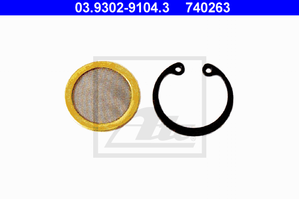 ATE 03.9302-9104.3 Setaccio, Apparecchio carico/spurgo(Idraulica freno)-Setaccio, Apparecchio carico/spurgo(Idraulica freno)-Ricambi Euro