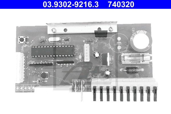 ATE 03.9302-9216.3 Scheda, apparecchio carico/spurgo (idraulica freno)-Scheda, apparecchio carico/spurgo (idraulica freno)-Ricambi Euro