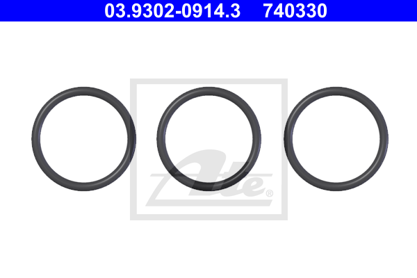 ATE 03.9302-0914.3 Kit guarnizioni, adattatore raccordo (app. spurgo aria)-Kit guarnizioni, adattatore raccordo (app. spurgo aria)-Ricambi Euro