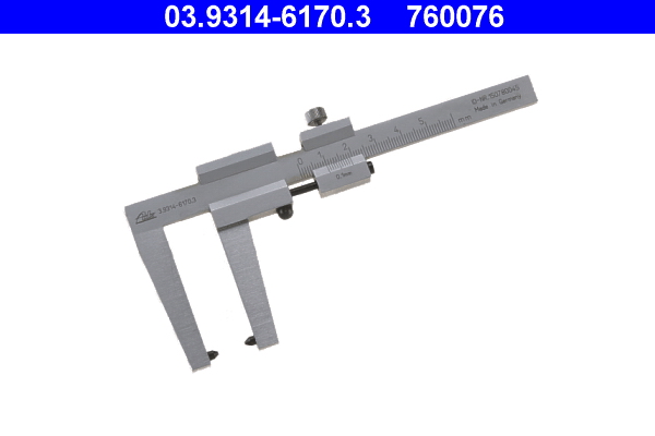 ATE 03.9314-6170.3 Messschieber, Bremsscheibendicke
