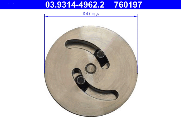 ATE 03.9314-4962.2 Adapter, Bremssattelkolben-Rückstellwerkzeug