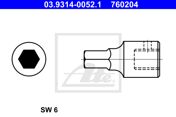 ATE 03.9314-0052.1 Serie di bussole-Serie di bussole-Ricambi Euro