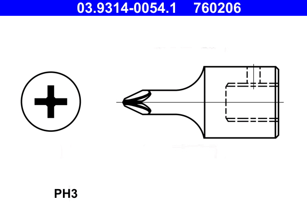 ATE 03.9314-0054.1 Steckschlüsseleinsatz