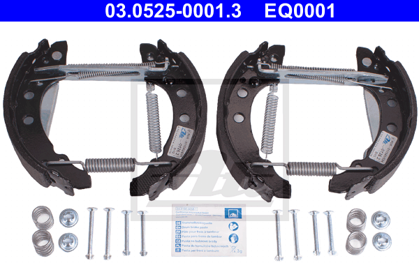 ATE 03.0525-0001.3 Kit ganasce freno-Kit ganasce freno-Ricambi Euro