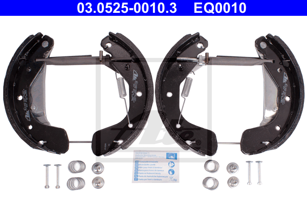 ATE 03.0525-0010.3 Kit ganasce freno-Kit ganasce freno-Ricambi Euro