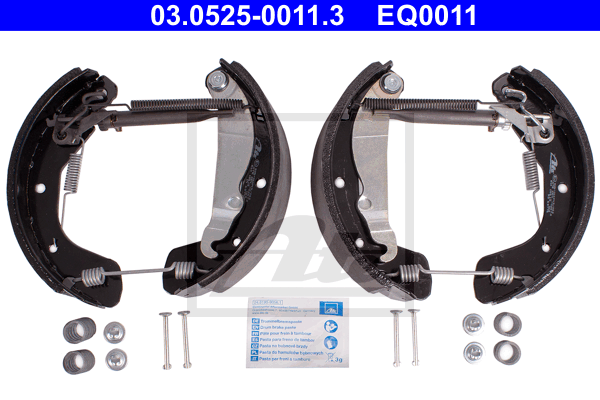 ATE 03.0525-0011.3 Kit ganasce freno-Kit ganasce freno-Ricambi Euro