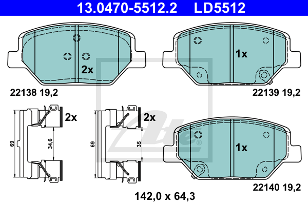 ATE 13.0470-5512.2 Sada...