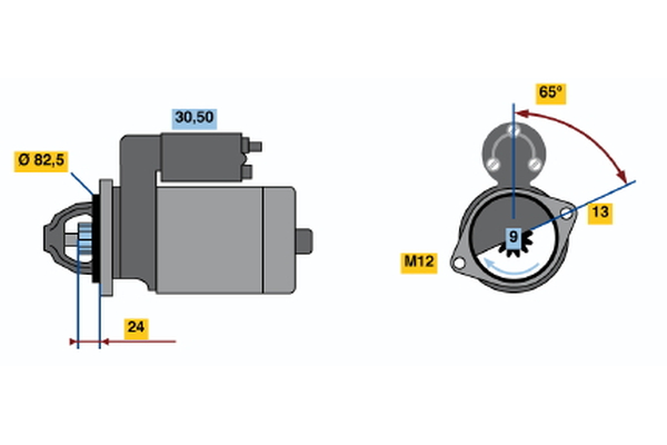 BOSCH 0 001 109 041 Starter