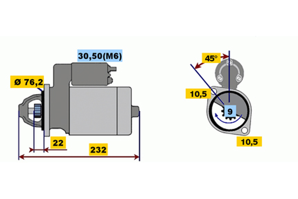 BOSCH 0 001 115 039 Starter