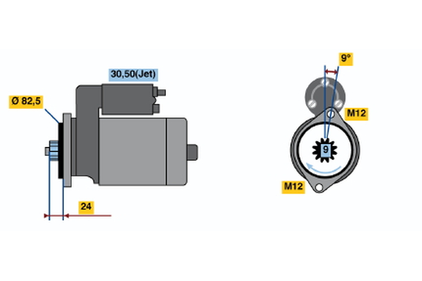 BOSCH 0 001 125 511 Motorino d'avviamento