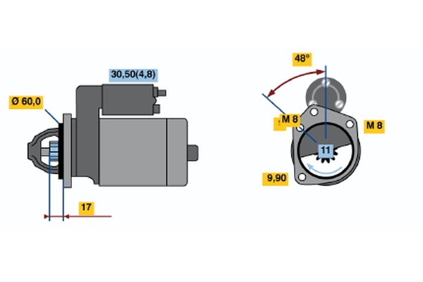 BOSCH 0 001 138 005 Starter