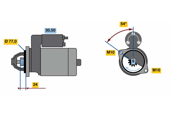 BOSCH 0 001 138 017 Motorino d'avviamento