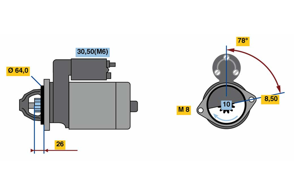 BOSCH 0 001 138 029 Starter