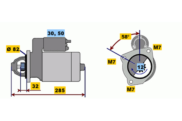 BOSCH 0 001 218 020 Starter