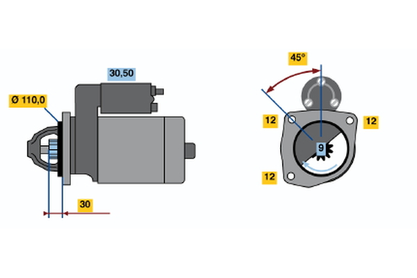 BOSCH 0 001 231 010 Starter