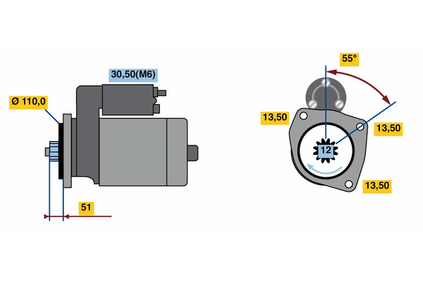 BOSCH 0 001 241 119 Starter