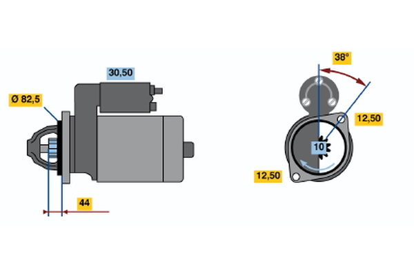 BOSCH 0 001 314 047 Starter