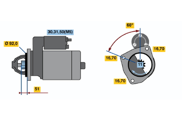 BOSCH 0 001 420 011 Starter