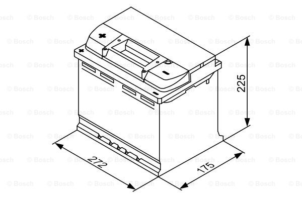 BOSCH 0 092 L40 270 Batteria avviamento-Batteria avviamento-Ricambi Euro