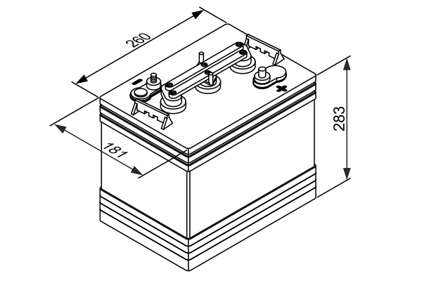 BOSCH 0 092 L50 G20 SLI Starter Battery
