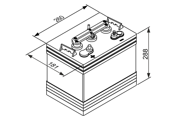 BOSCH 0 092 L50 G40 SLI Starter Battery