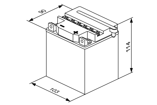 BOSCH 0 092 M4F 200 SLI Starterbatterie