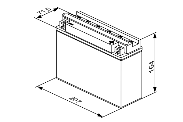 BOSCH 0 092 M4F 400 M4 Fresh Pack Starterbatterie