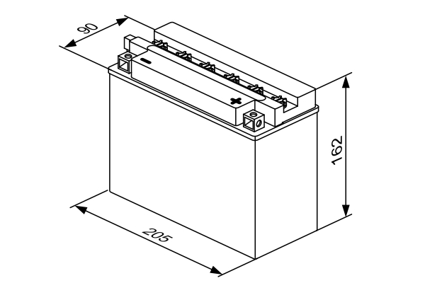 BOSCH 0 092 M4F 470 M4 Fresh Pack Starterbatterie